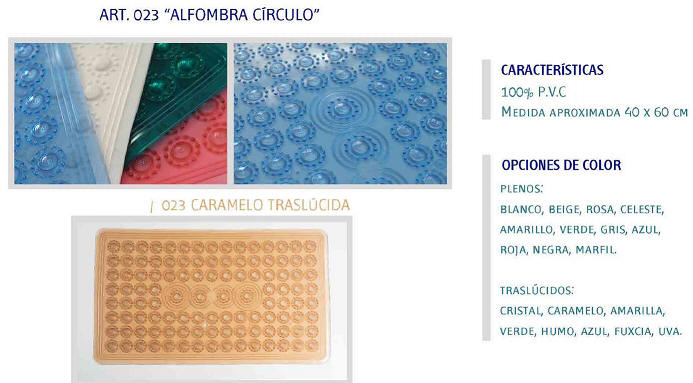 FABRICA DE ALFOMBRAS DE GOMA PARA BAñO TEXTIL PABLO DISTRIBUIDOR